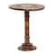 Brown Mango Wood Traditional Accent Table, 21" x 17" x 17"